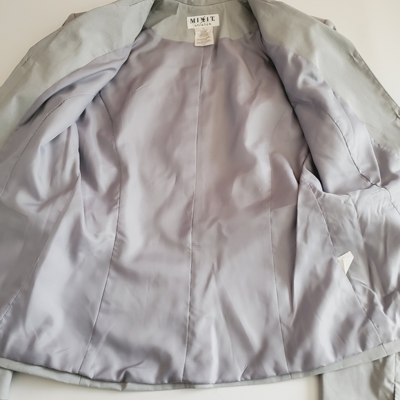 7102 * Mixit Stretch Blazer Gray Size 8 NWT - Picture 6 of 10